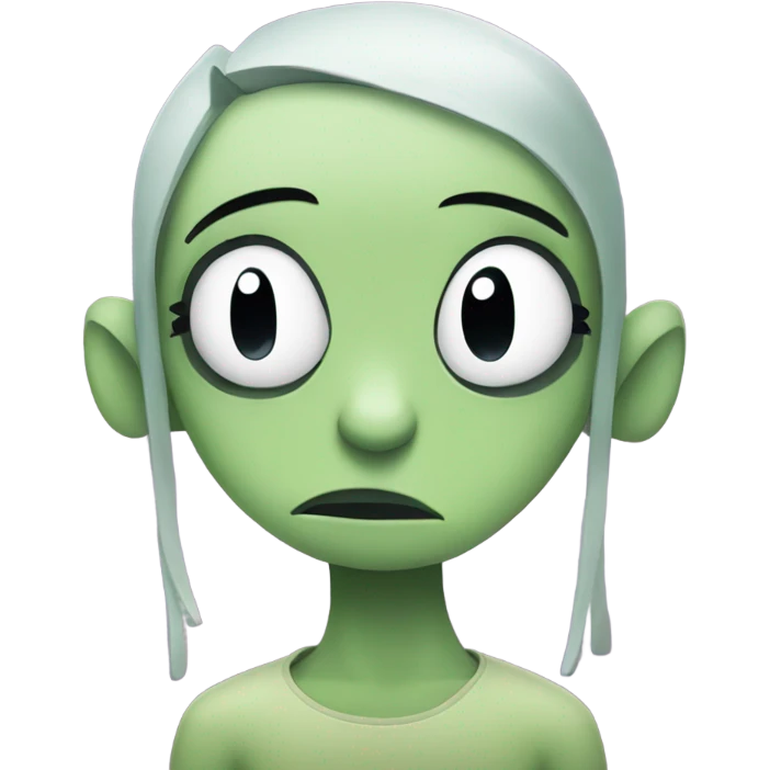 Gir from invader zim sad emoji