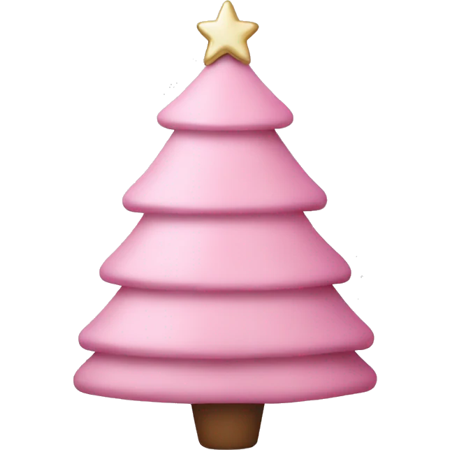 Light pink Christmas tree  emoji