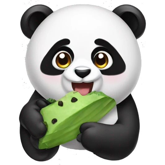 Panda icrem eat emoji