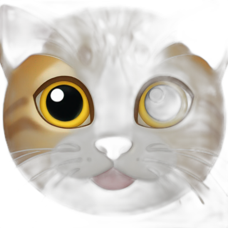 Gato almoçando emoji