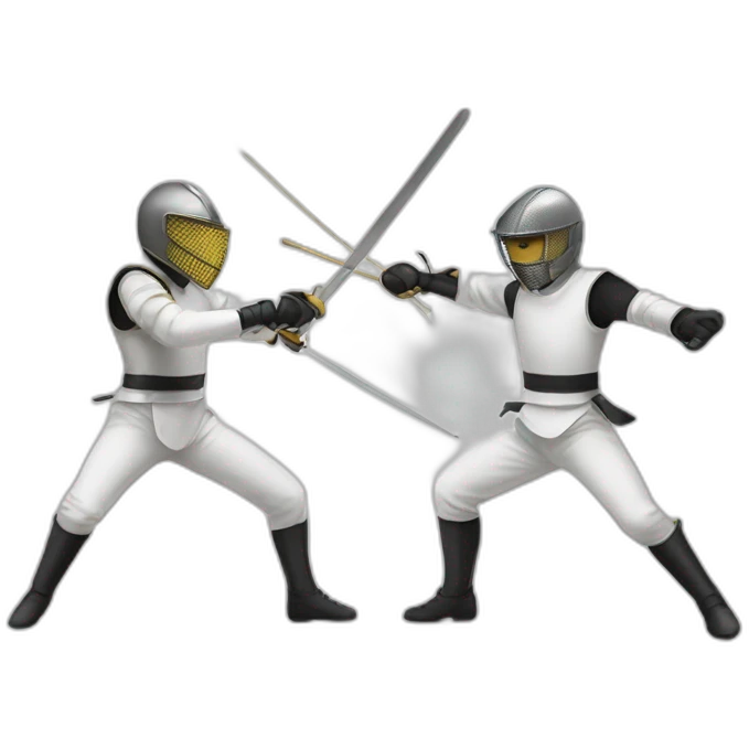 Fencer duel emoji