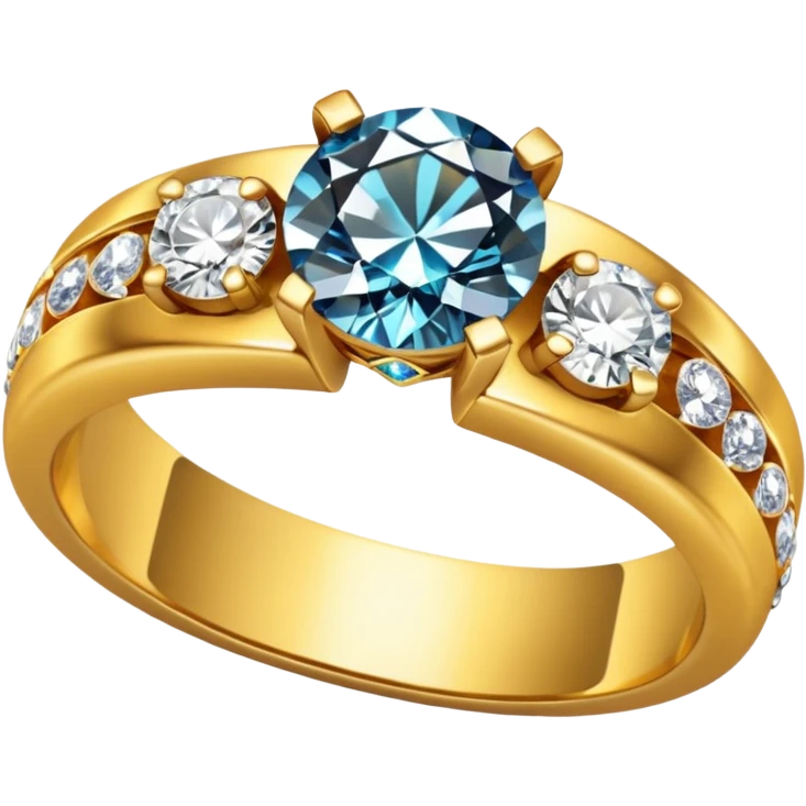 wedding ring with jewel emoji