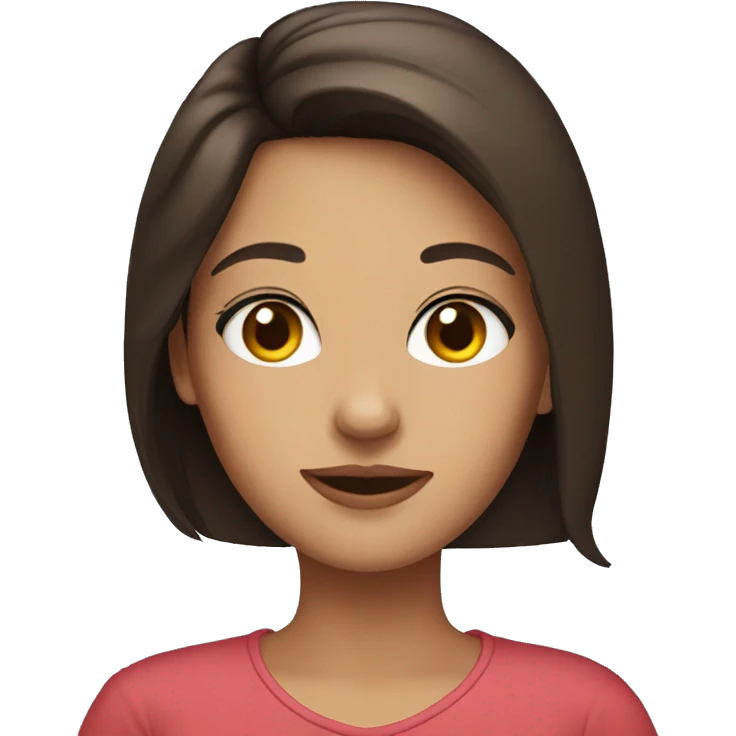 Brunette girl emoji