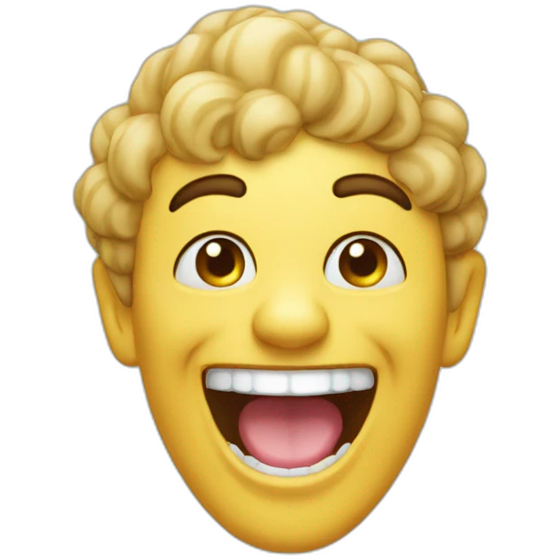 Laughing pankake emoji