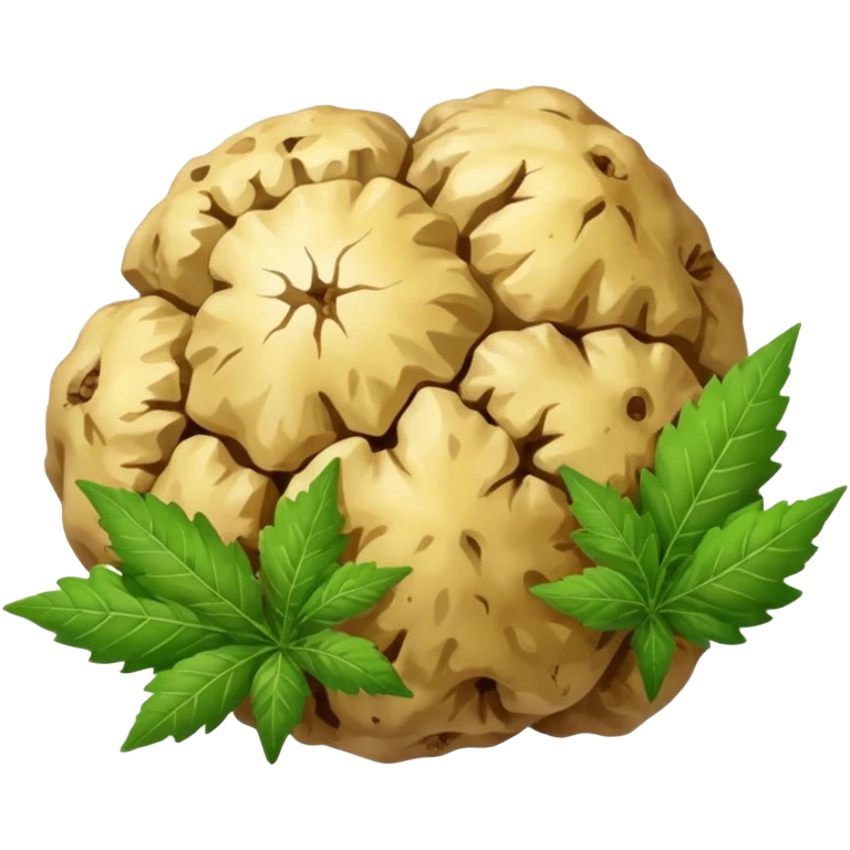 white truffle with weed emoji