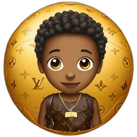 kid with louis vuitton ball emoji