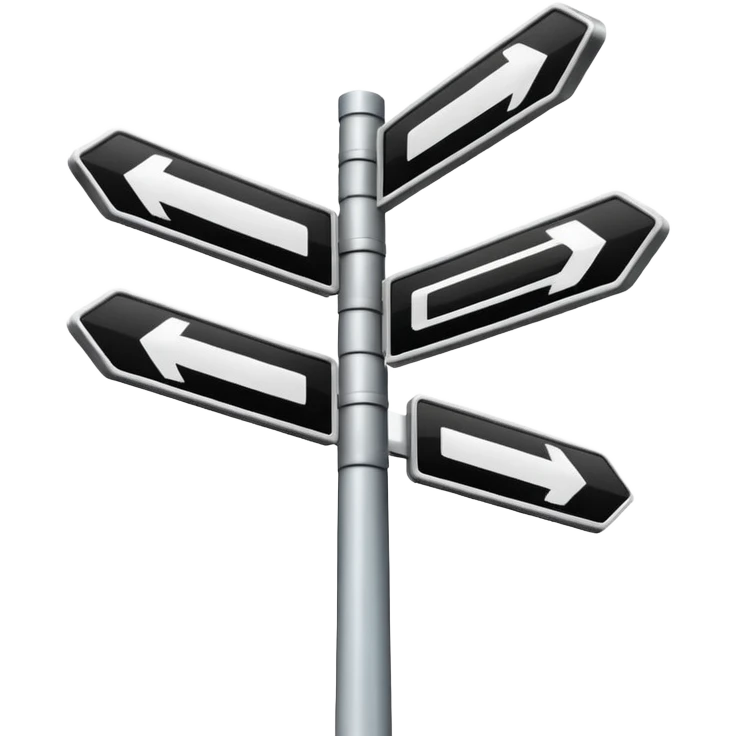 mac os icon rotation retro street signal arrows rotating inversion emoji