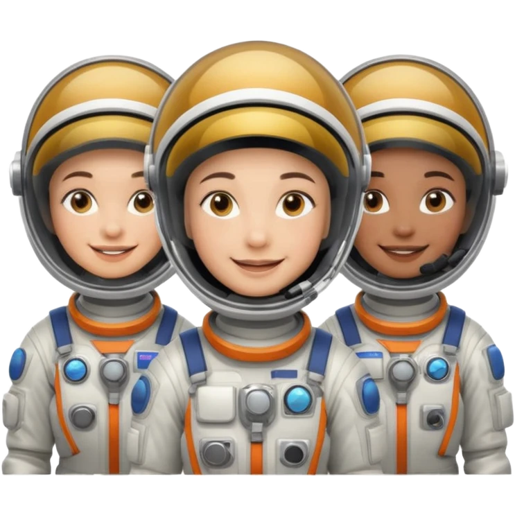 Space Station Crew, in space station emoji