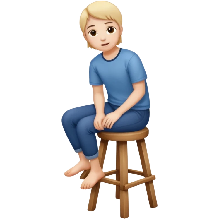 a person sitting on stool emoji