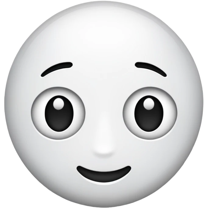 black and white emoji