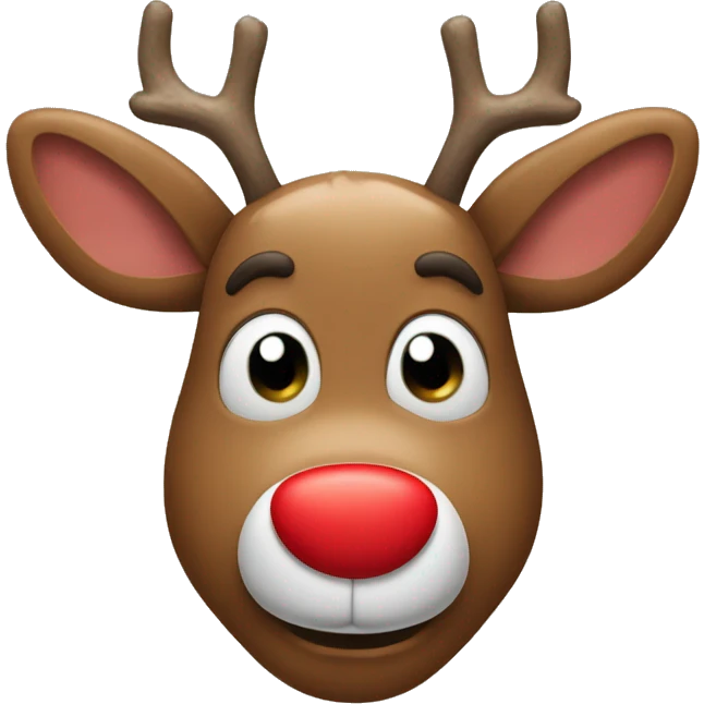 Red Nosed Reindeer emoji