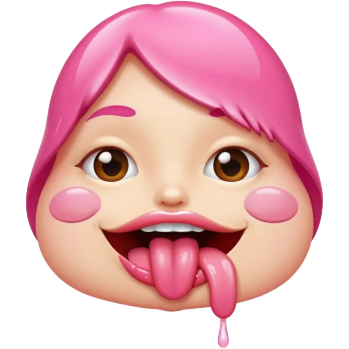 sexy tongue emoji
