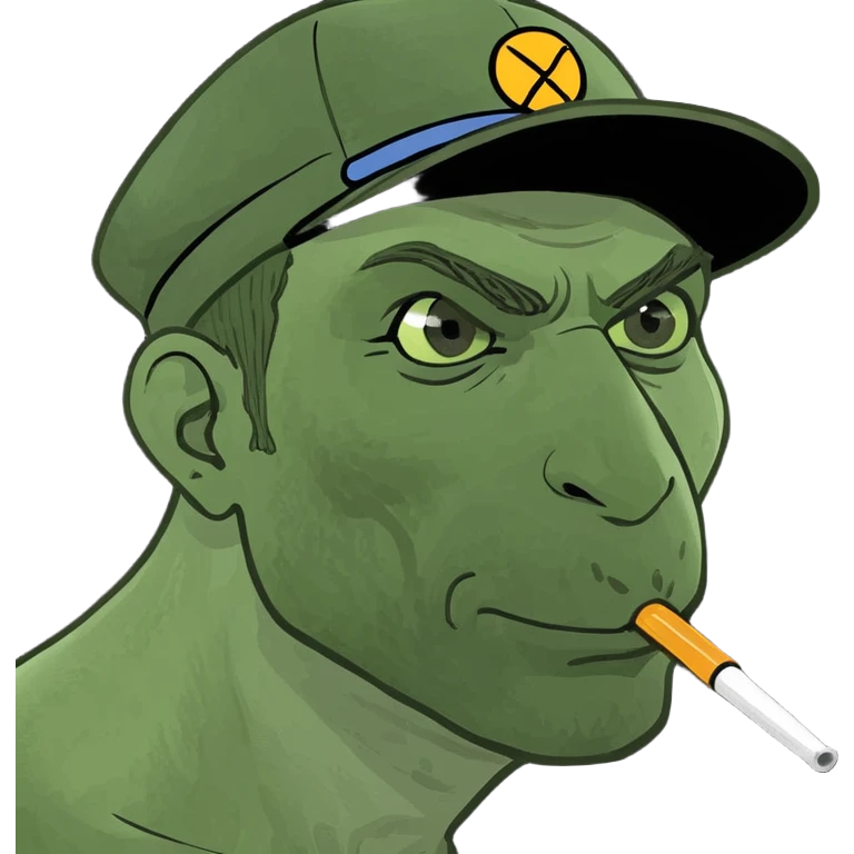 A stylish man mining his nostrils emoji