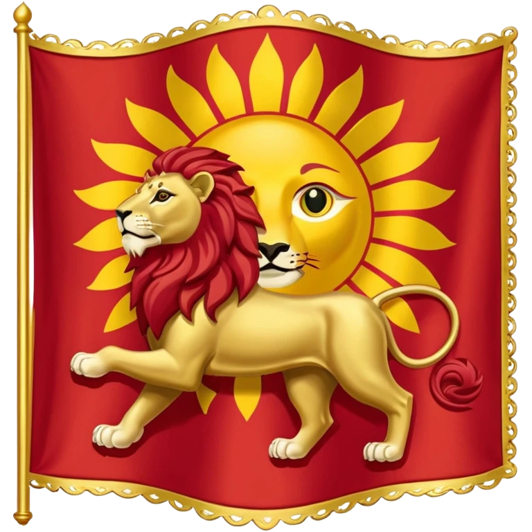 Lion and sun flag of imperial IranFlag of the Achaemenid Empire  emoji