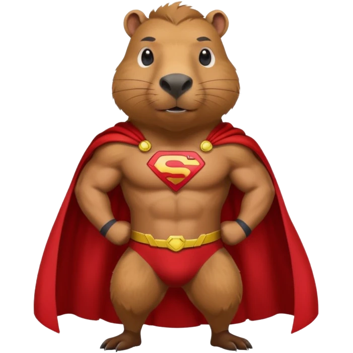 capibara superhero emoji