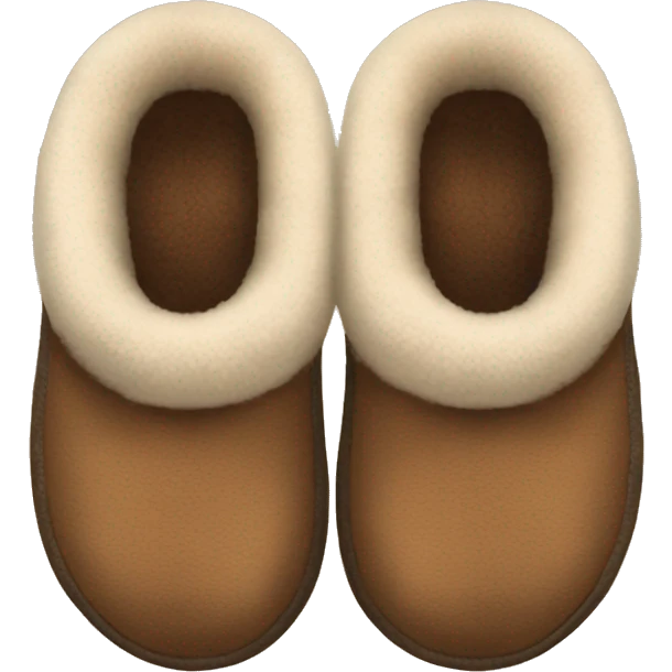 brown cozy UGG slippers emoji