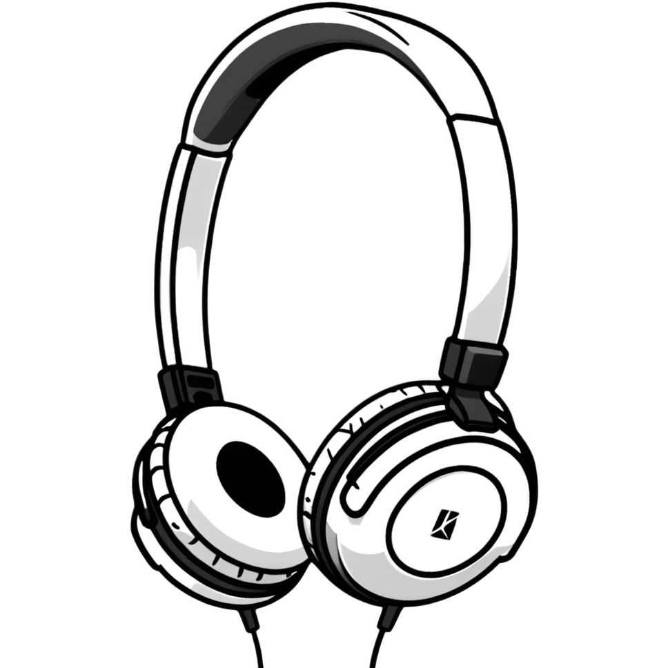 Premium white Sony headphones with large ear cups and sleek modern design emoji