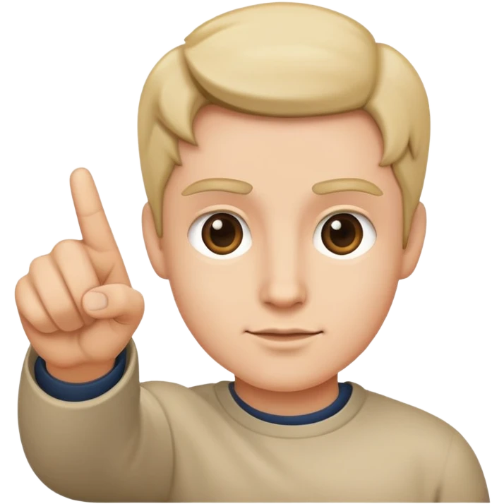 pointing ourself emoji