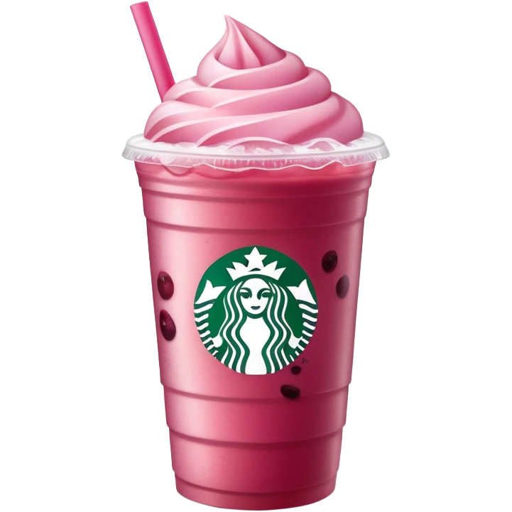 strawberry acai refresher from starbucks emoji