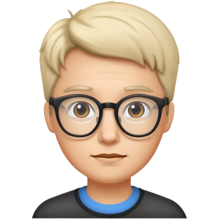 Toe person with glasses emoji