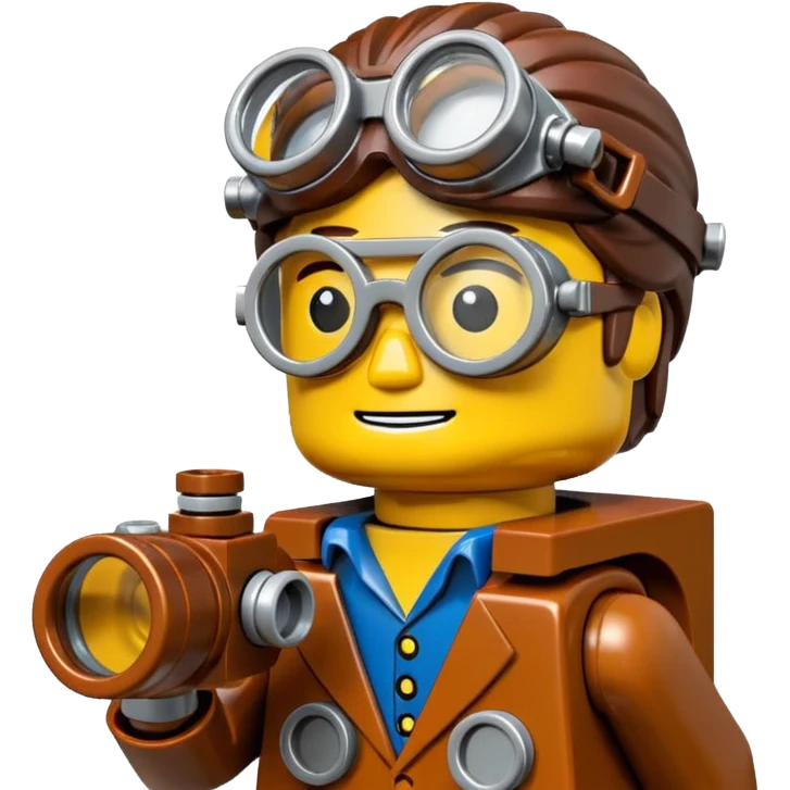 Steampunk Inventor lego toy emoji