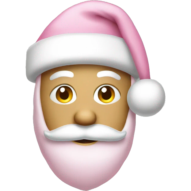 light pink santa hat emoji