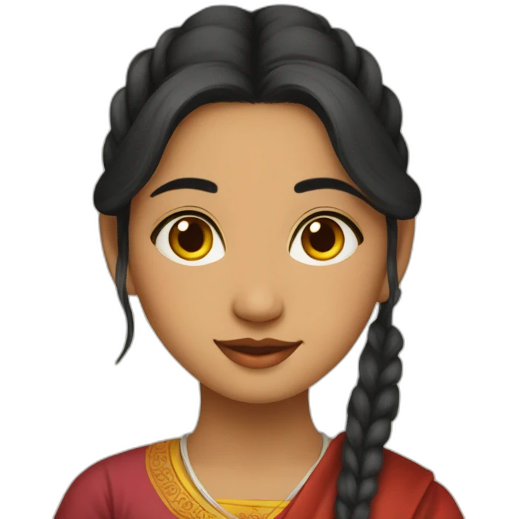 Beautiful Newari girl emoji