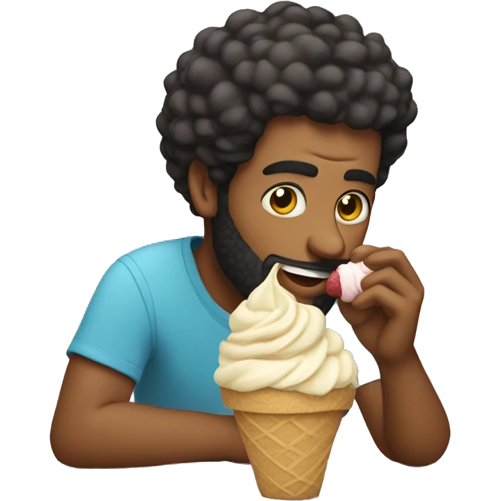 Salah eating ice cream  emoji