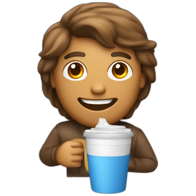 programmer running on caffeine drink emoji