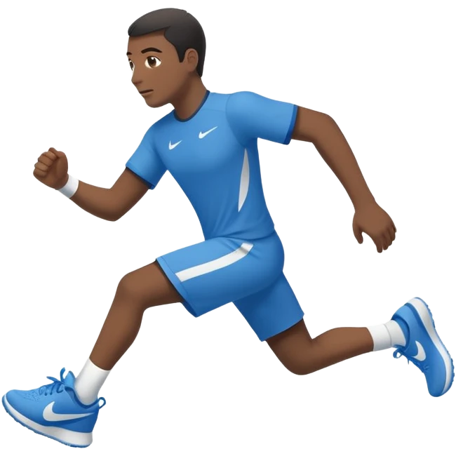 Um tubarão de tênis azul da Nike  emoji