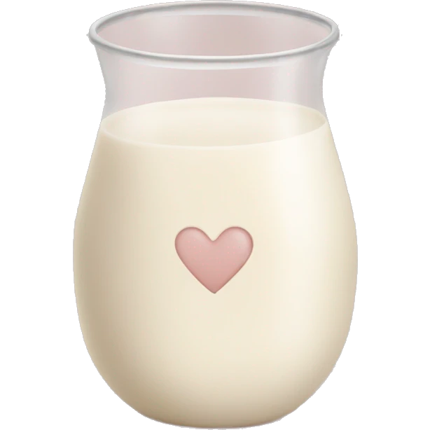 Milk-colored heart emoji