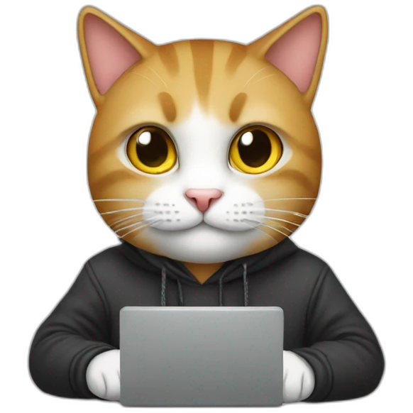 cat hacker emoji
