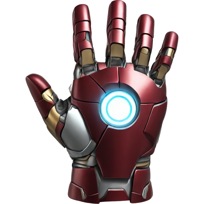 iron man armor mark 5 hand emoji