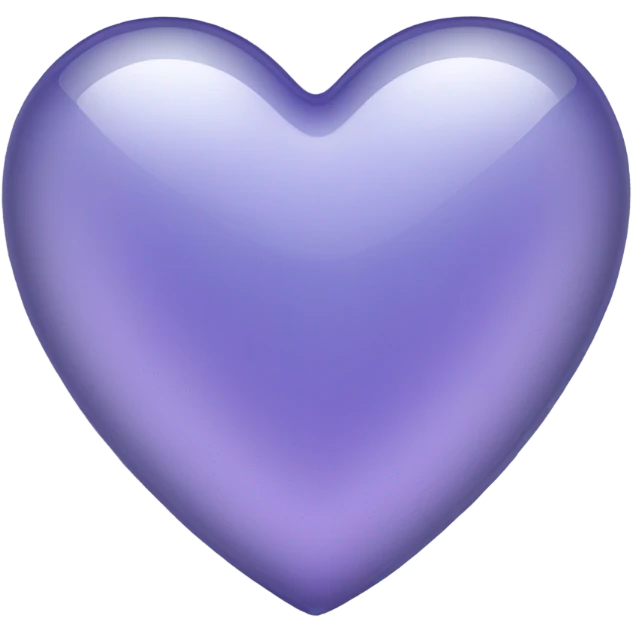 Periwinkle glass heart emoji