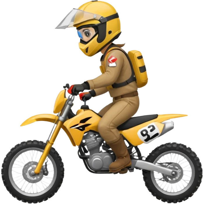 dirtbike rider fact sheet emoji