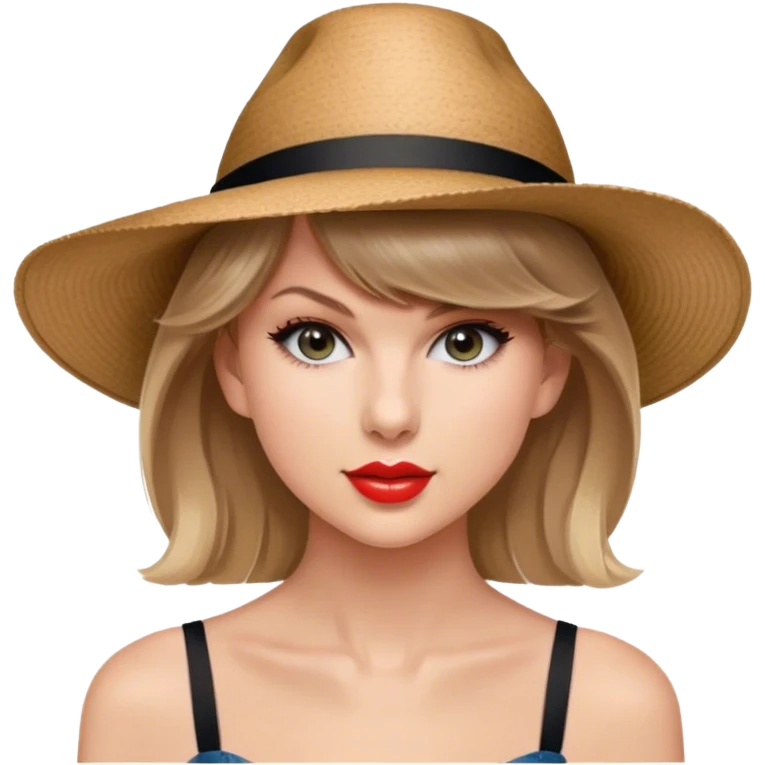 tailor swift in a hat emoji