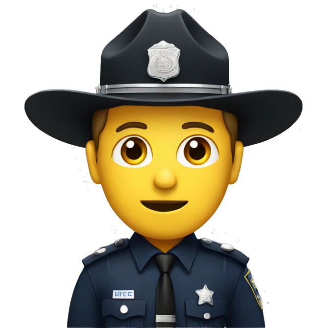 a police officer with a sombrero emoji