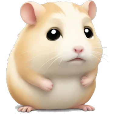 Sad hamster emoji