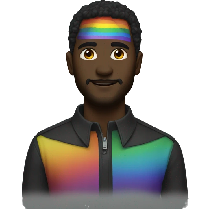Black rainbow emoji