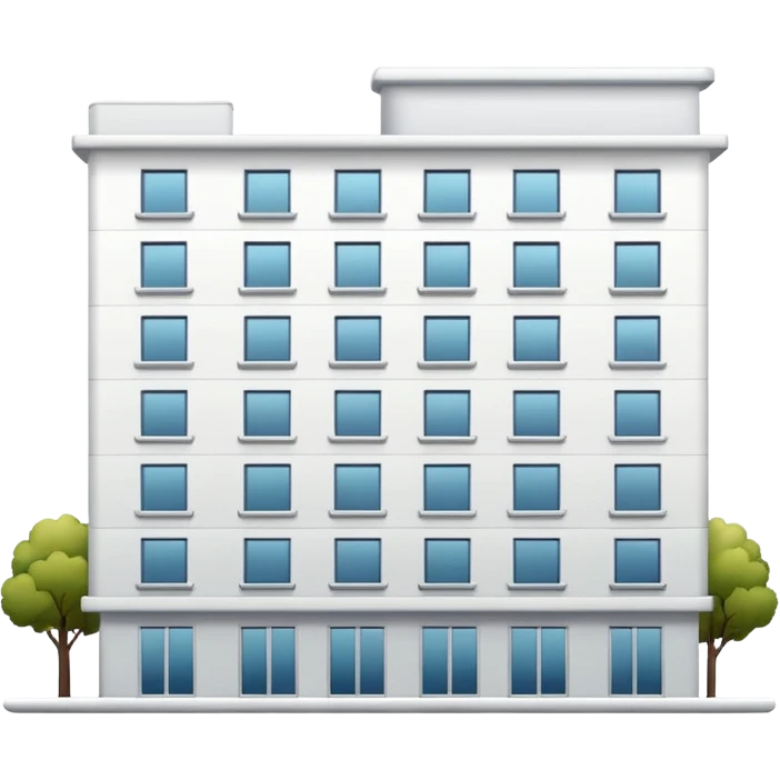 apartment building White emoji