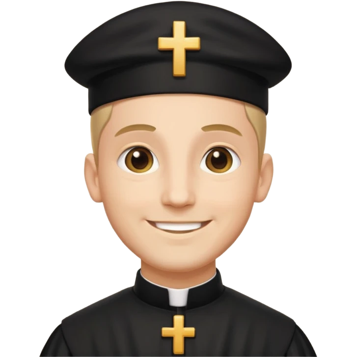 The priest presiding over the wedding emoji