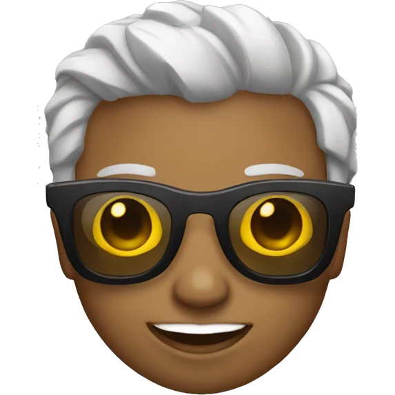 africano con gafas de sol emoji