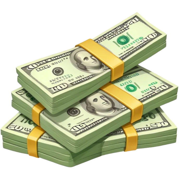 huge pile of money and cash emoji