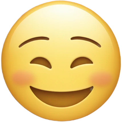 Blushing smiley with beige hearts  emoji