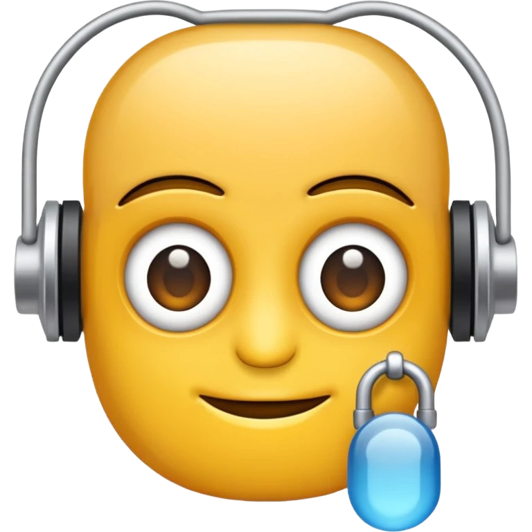 Beyaz kulaklık emoji