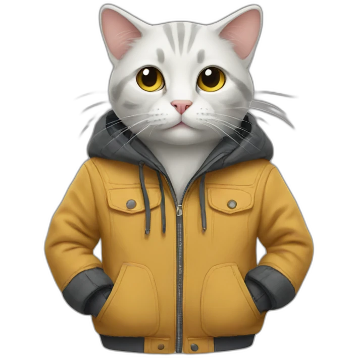 Cat in a Jacket emoji