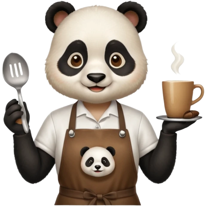 barista panda emoji