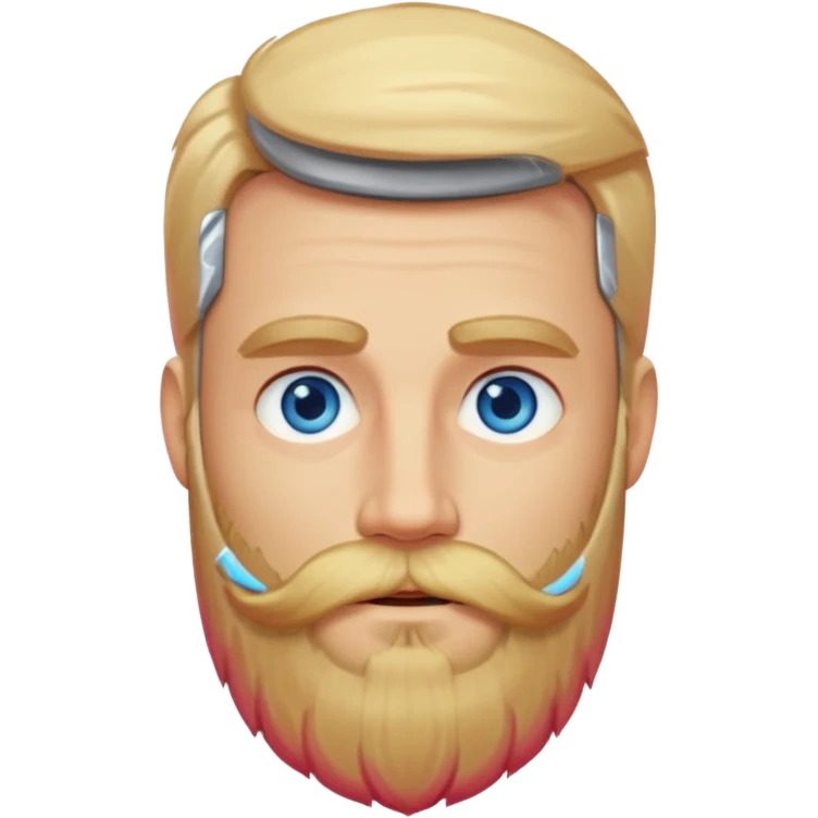 blonde man with long beard  emoji