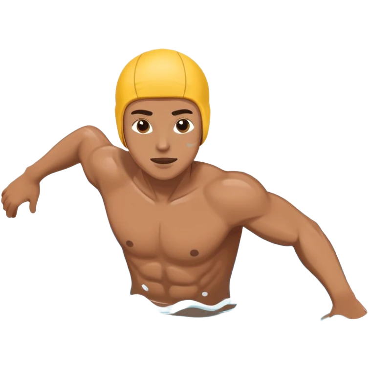 person swimming in water doing freestyle emoji