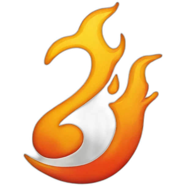 flames surrounding the number 2 emoji